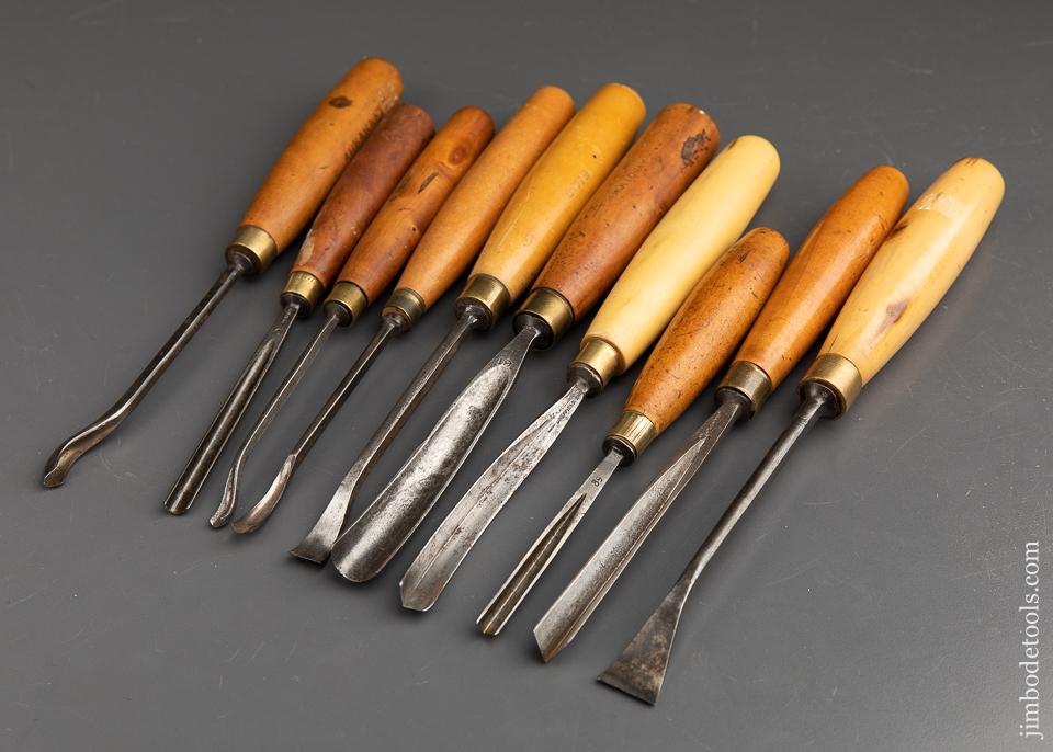 Ten FINE Carving Gouges by ADDIS with Boxwood Handles - 91664 – Jim ...