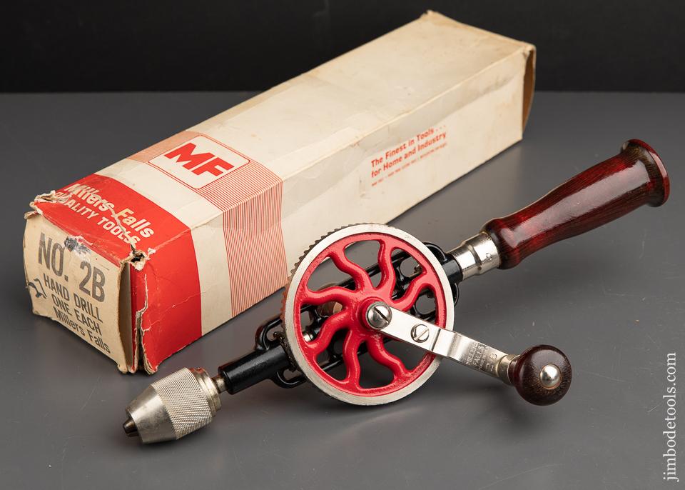 Dead Mint! MILLERS FALLS No. 2B Egg Beater Hand Drill UNUSED in Original Box - 91587