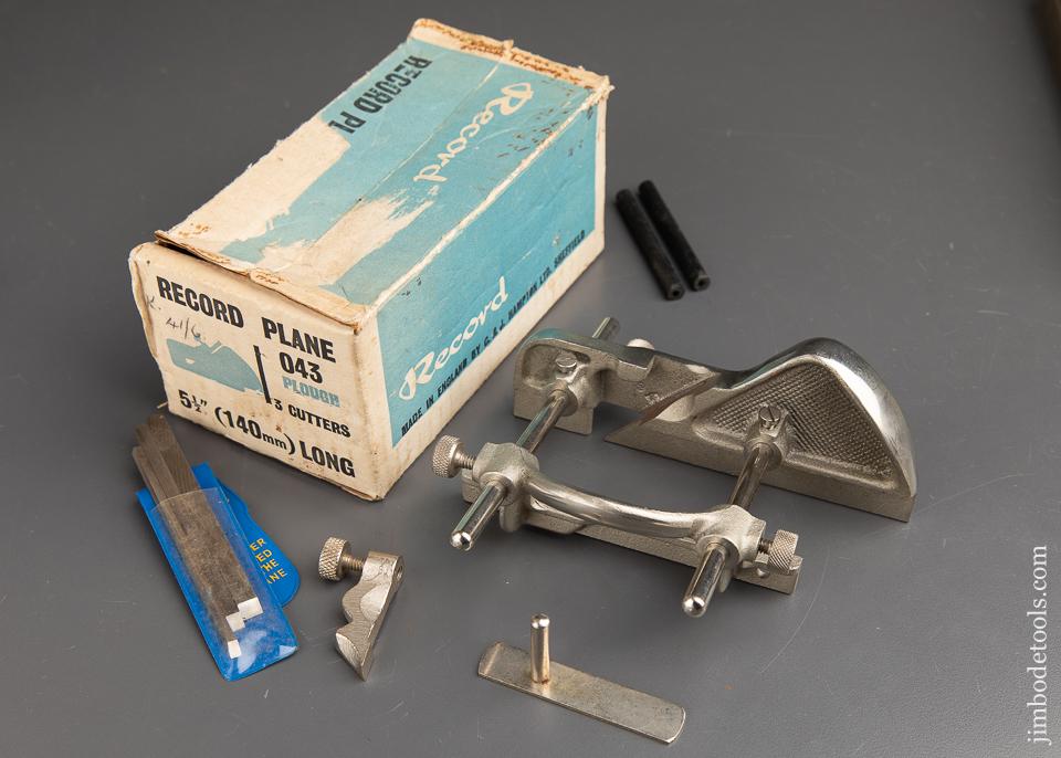 RECORD No. 043 Plough/Plow Plane MINT in Original Box - 91686