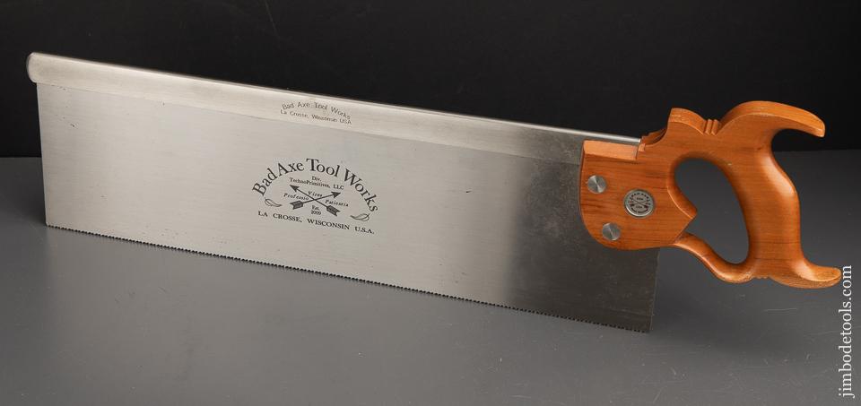 MONSTER 10 point 18 inch BAD AXE TOOL WORKS Tenon Saw MINT - 91704