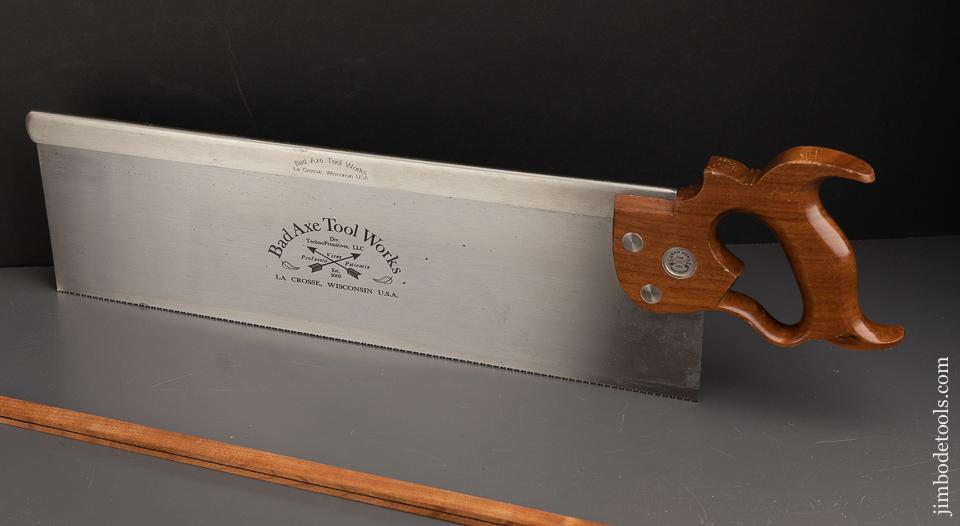 Monster! 12 point 18 inch Crosscut BROAD AXE TOOL WORKS Tenon Saw NEAR MINT! - 91705