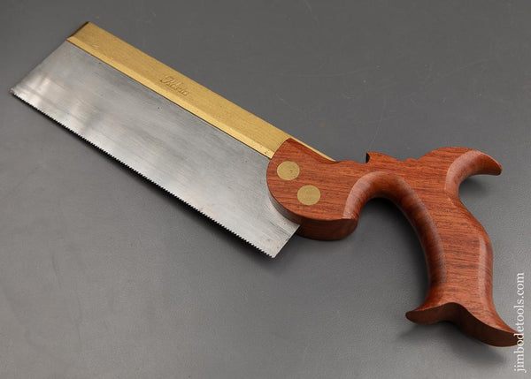 Beautiful 16 point 8 inch Rip ADRIA Brass Back Saw NEAR MINT - 91735