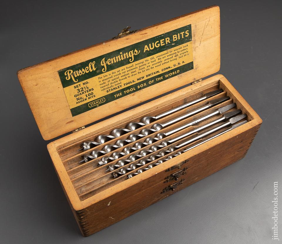 FINE Complete Set of 13 RUSSELL JENNINGS Auger Bits in its Original 3 Tiered Box - 91759
