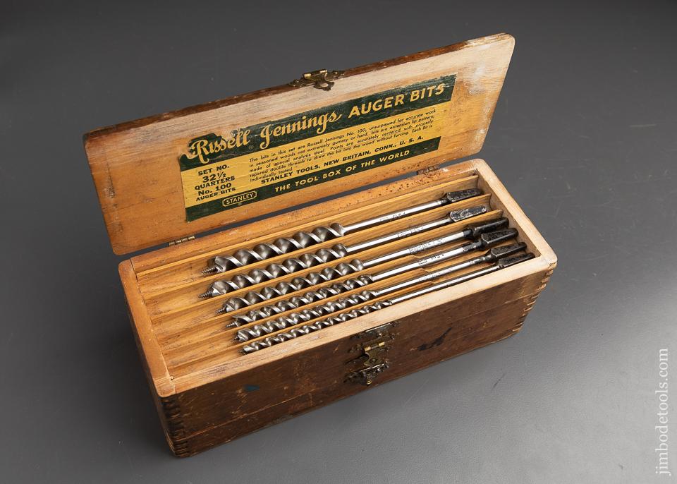 FINE Complete Set of 13 RUSSELL JENNINGS Auger Bits in its Original 3 Tiered Box - 91763