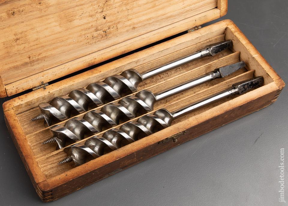 FINE Complete Set of 13 RUSSELL JENNINGS Auger Bits in its Original 3 Tiered Box - 91763