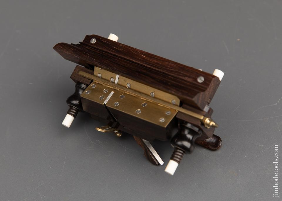 Miniature M.B. TIDEY July 4, 1854 Patent Double Beveling Plane by PAUL HAMLER 1997 in Display Case  - 91766 