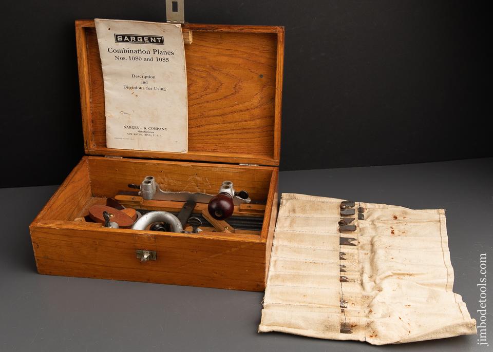 Extra Fine! SARGENT No. 1080 Combination Plane COMPLETE in Original Box - 91779