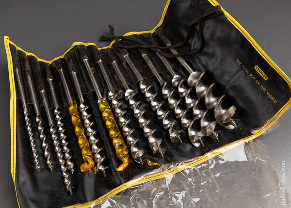 EXTRA FINE Complete Set of 13 RUSSELL JENNINGS Auger Bits in its Original Roll - 91804