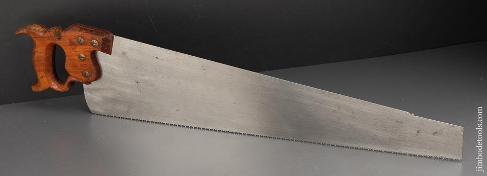 Fabulous! DISSTON No. 8 Spring Steel Hand Saw NEAR MINT - 91814