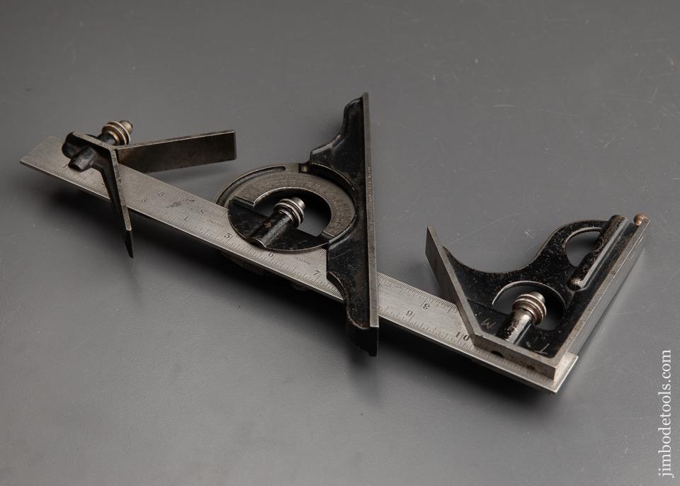 Twelve inch STARRETT Combination Square with Three Heads - 91854