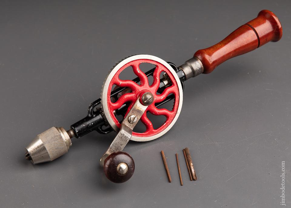 MILLERS FALLS No. 2A Egg Beater Hand Drill With Three Bits - 91858