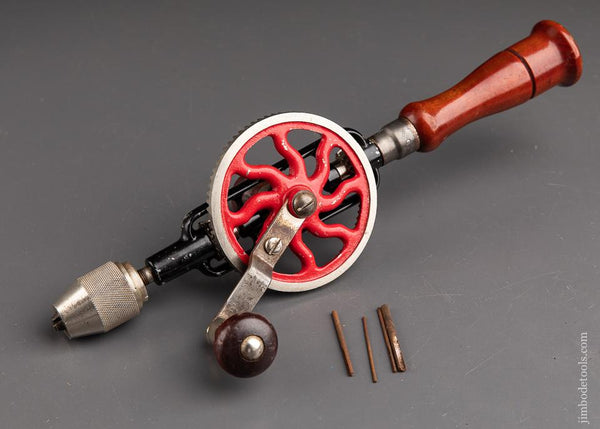 MILLERS FALLS No. 2A Egg Beater Hand Drill With Three Bits - 91858