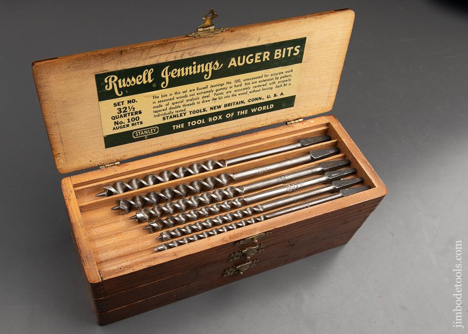Complete Set of 13 RUSSELL JENNINGS Auger Bits in its Original 3 Tiered Box
