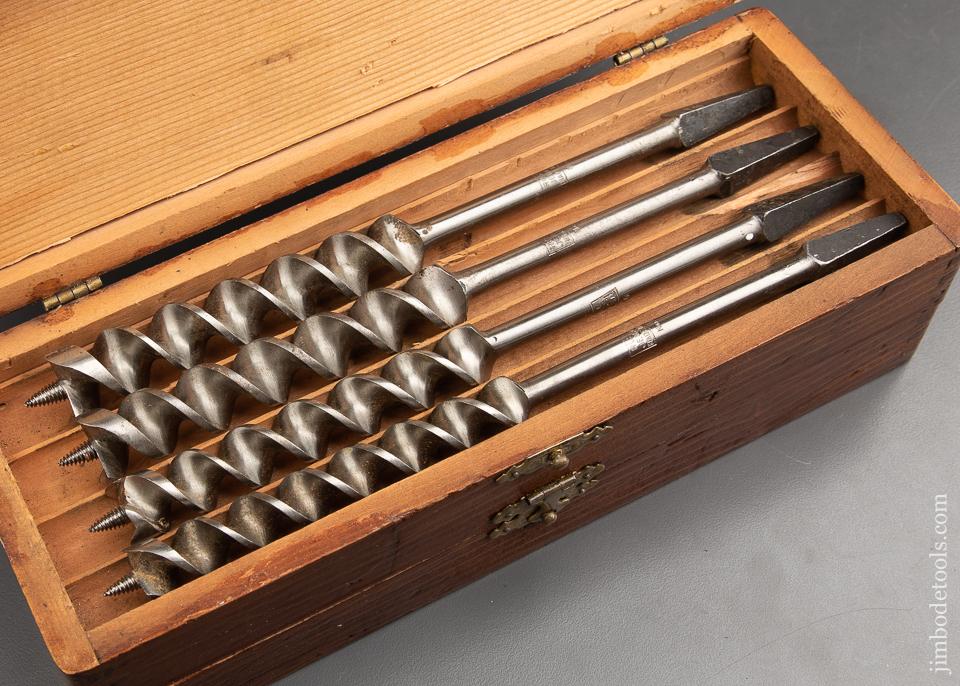 Complete Set of 13 RUSSELL JENNINGS Auger Bits in its Original 3 Tiered Box