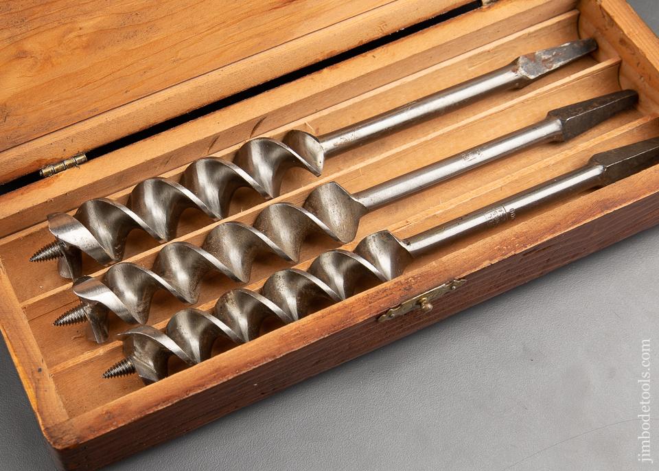 Complete Set of 13 RUSSELL JENNINGS Auger Bits in its Original 3 Tiered Box