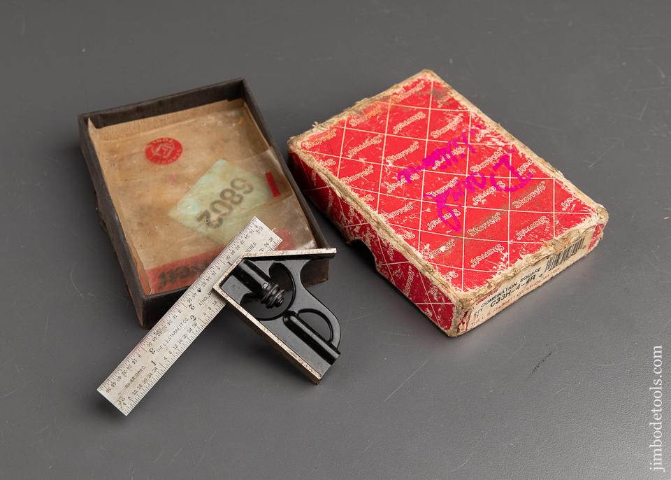 STARRETT No. C33H-4-4R Combination Square in Original Box - 91886