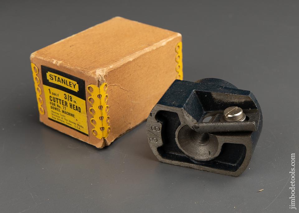 STANLEY 3/8 inch Cutter Head for STANLEY No. 77 Dowel Machine MINT in Original Box - 91891