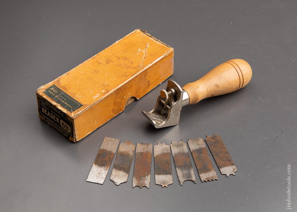 STANLEY No. 69 Single Handed Beader in Original Box - 91897