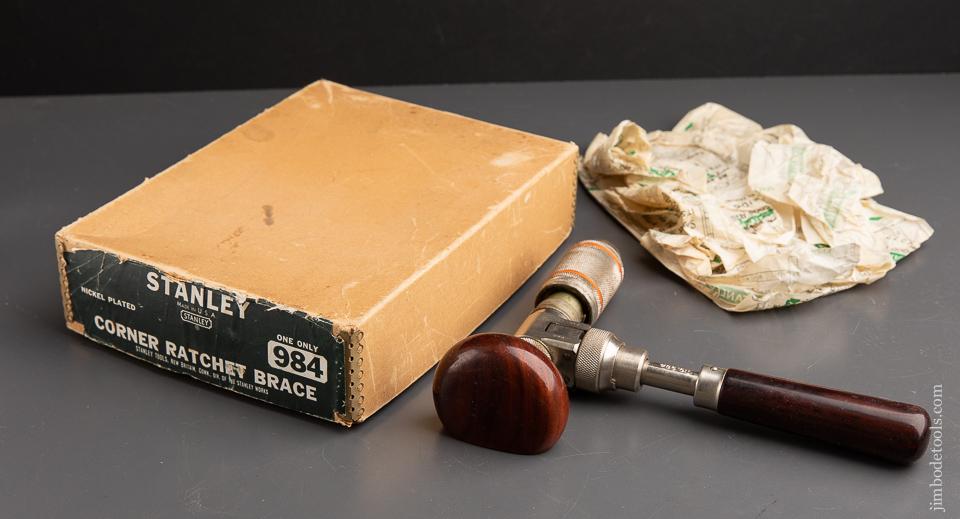 STANLEY No. 984 Corner Brace in Original Box NEW OLD STOCK - 91902