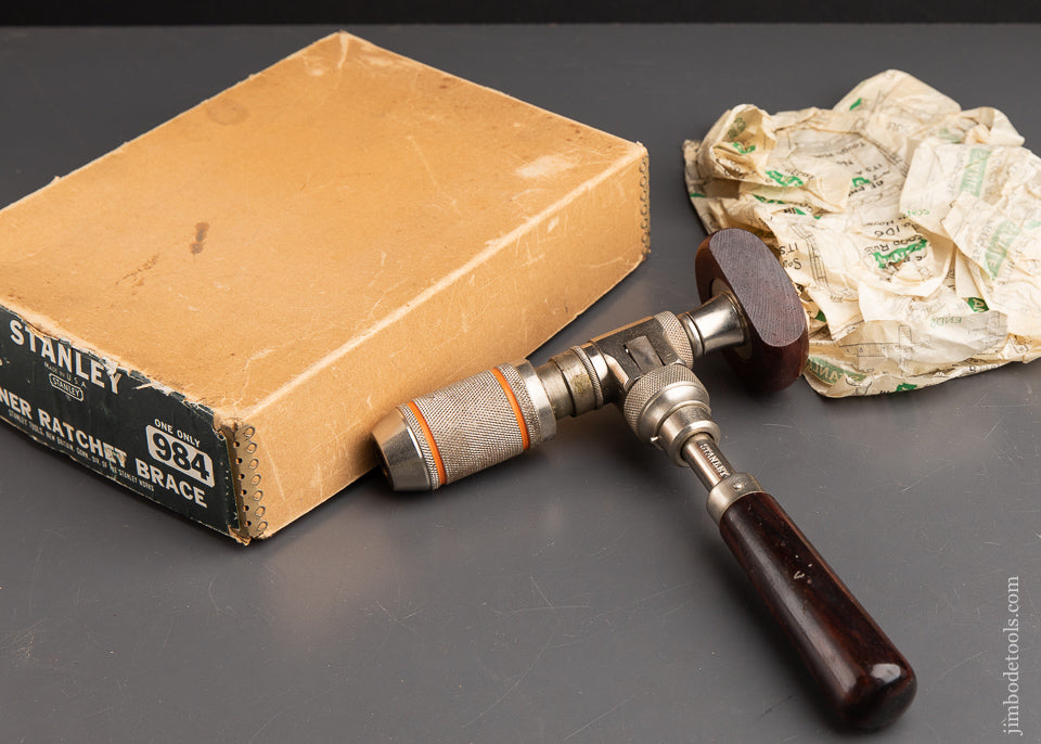 STANLEY No. 984 Corner Brace in Original Box NEW OLD STOCK - 91902