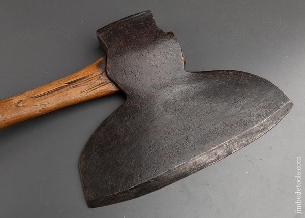 Great UNDERHILL EDGE TOOL CO Offset Single Bevel Broad Axe - 91915