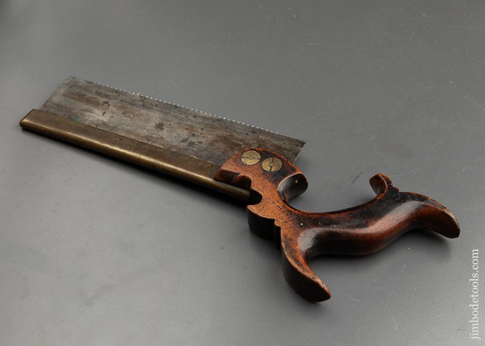 14 point 8 inch Rip HAGUE CLEGG & BARTON Brass Back Dovetail Saw - 91932