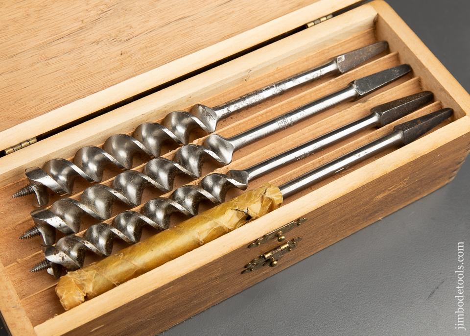 Extra Fine! Complete Set of 13 RUSSELL JENNINGS Auger Bits in its Original 3 Tiered Box - 91944