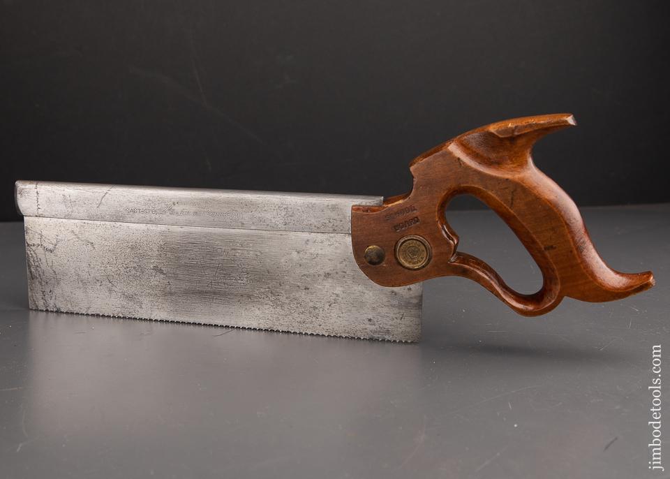Rare! DISSTON No. 4 Back Saw with REGAN's Patent December 8, 1874 Handle FINE - 91946