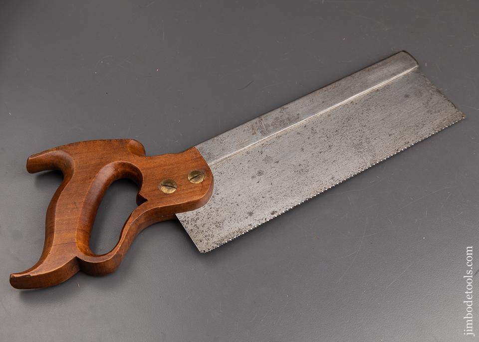 Rare! DISSTON No. 4 Back Saw with REGAN's Patent December 8, 1874 Handle FINE - 91946