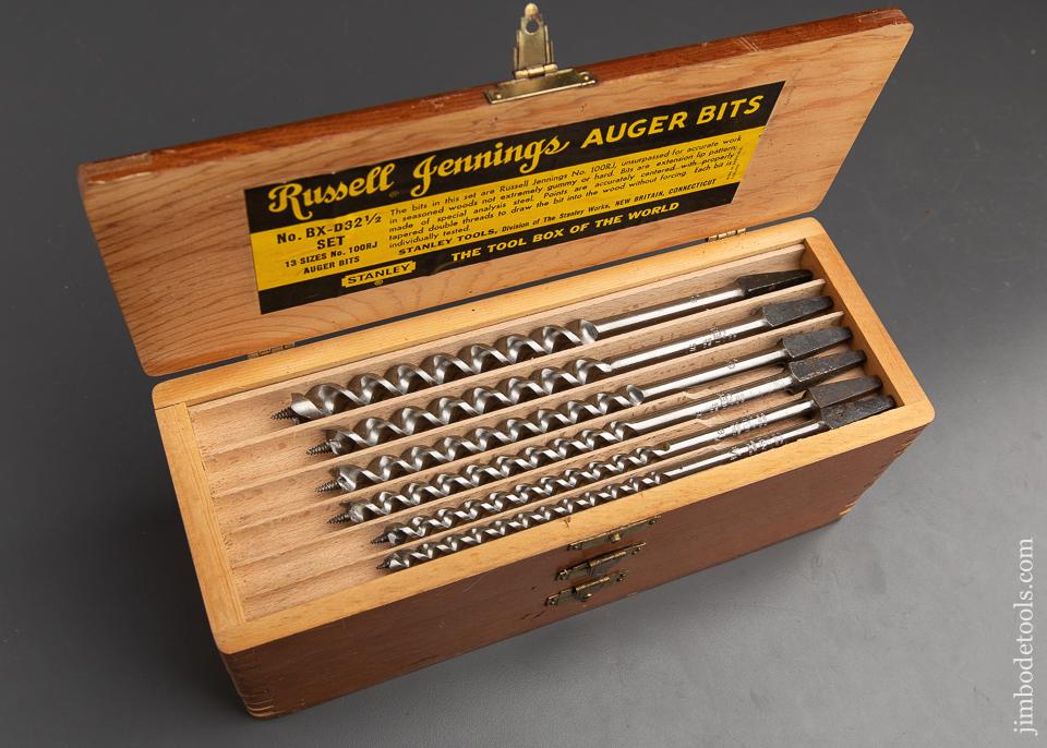 FABULOUS Complete Set of 13 RUSSELL JENNINGS Auger Bits in its Original 3 Tiered Box - 91949