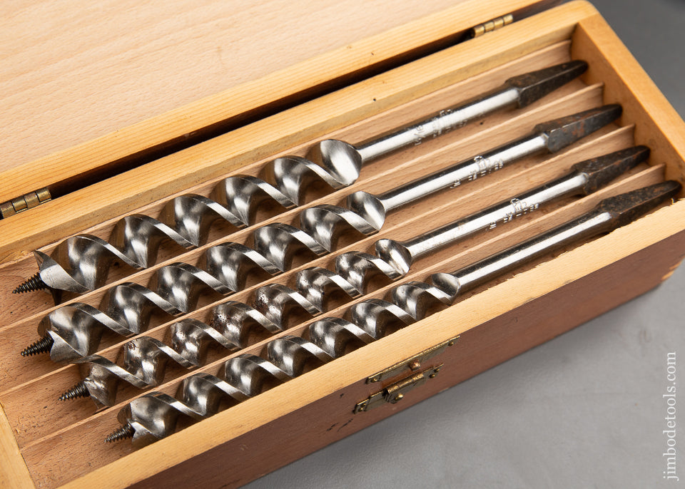 FABULOUS Complete Set of 13 RUSSELL JENNINGS Auger Bits in its Original 3 Tiered Box - 91949