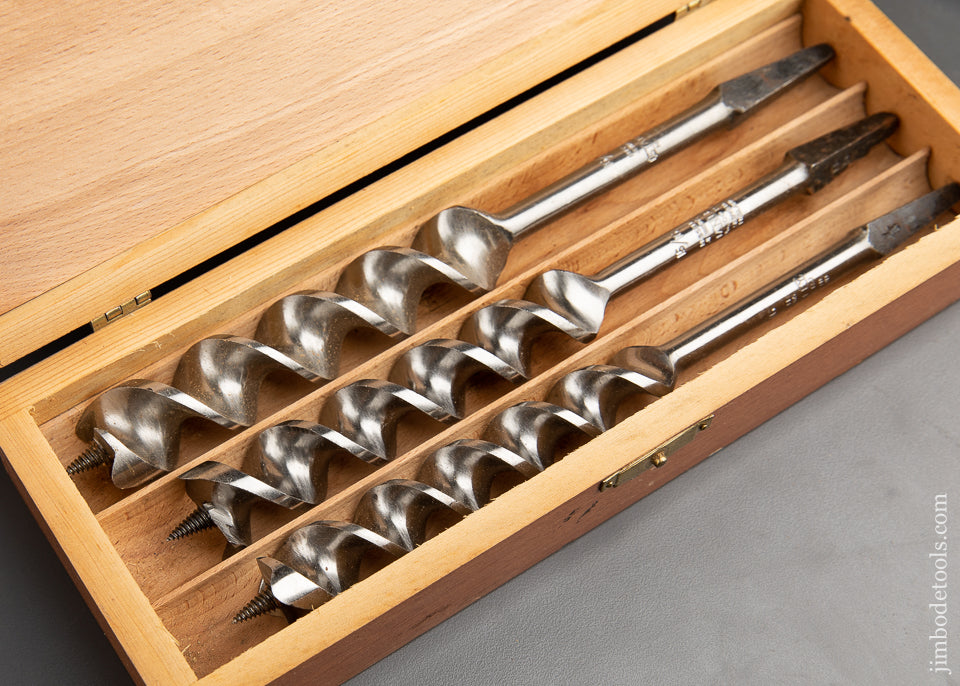 FABULOUS Complete Set of 13 RUSSELL JENNINGS Auger Bits in its Original 3 Tiered Box - 91949