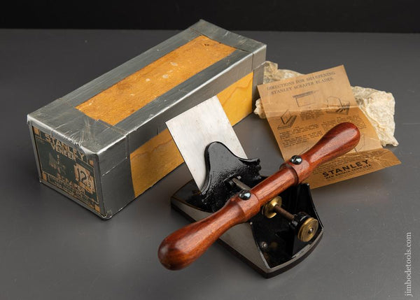 Unused! STANLEY No. 12 1/2 Scraper Plane NEAR MINT in Original Box SWEETHEART - 91961
