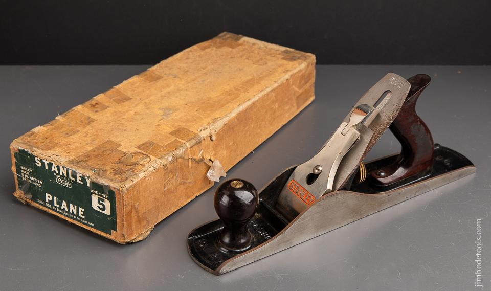 STANLEY No. 5 Jack Plane Type 19 circa 1948-61 NEAR MINT in Original Box - 91964