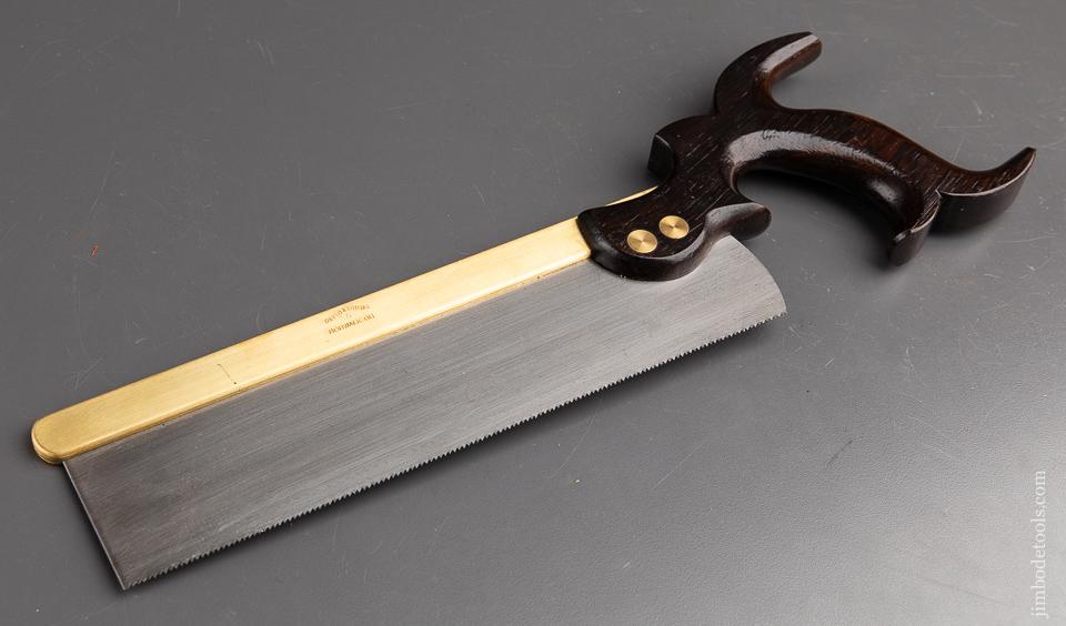 MINT 15 point 10 inch Rip Brass Back Dovetail Saw by DAVID A. YOUNG NORWALK OH New!- 91985