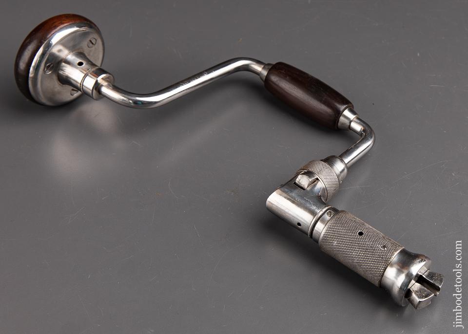 Stunning! STANLEY No. 919-8 inch Bit Brace with Rosewood Fixtures - 91997