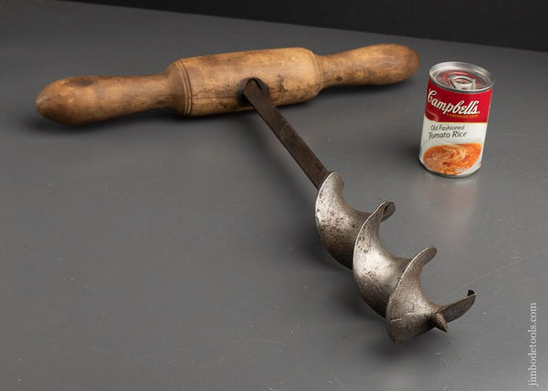 Excellent Three inch Tee Handle Auger by DWIGTH & SON - 