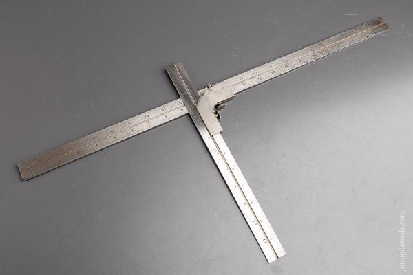 LUFKIN Square Attachment No. 18B with 24 inch LUFKIN Rule and 12 inch STARRETT Rule - 92039