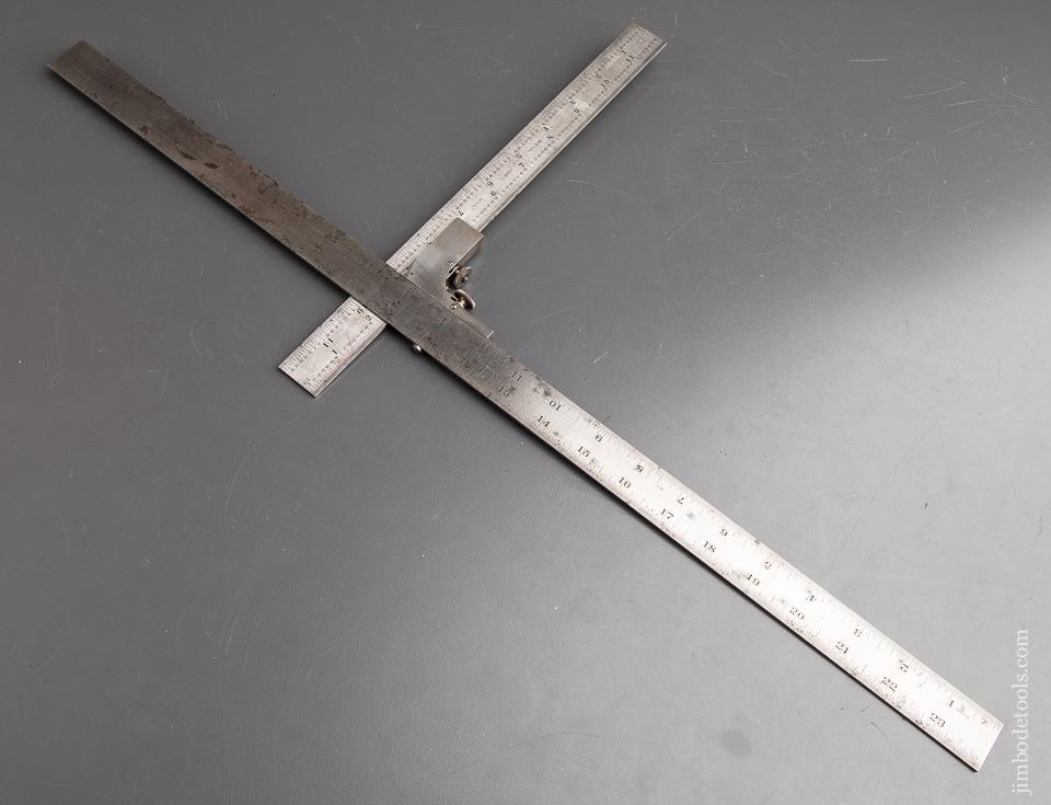 LUFKIN Square Attachment No. 18B with 24 inch LUFKIN Rule and 12 inch STARRETT Rule - 92039