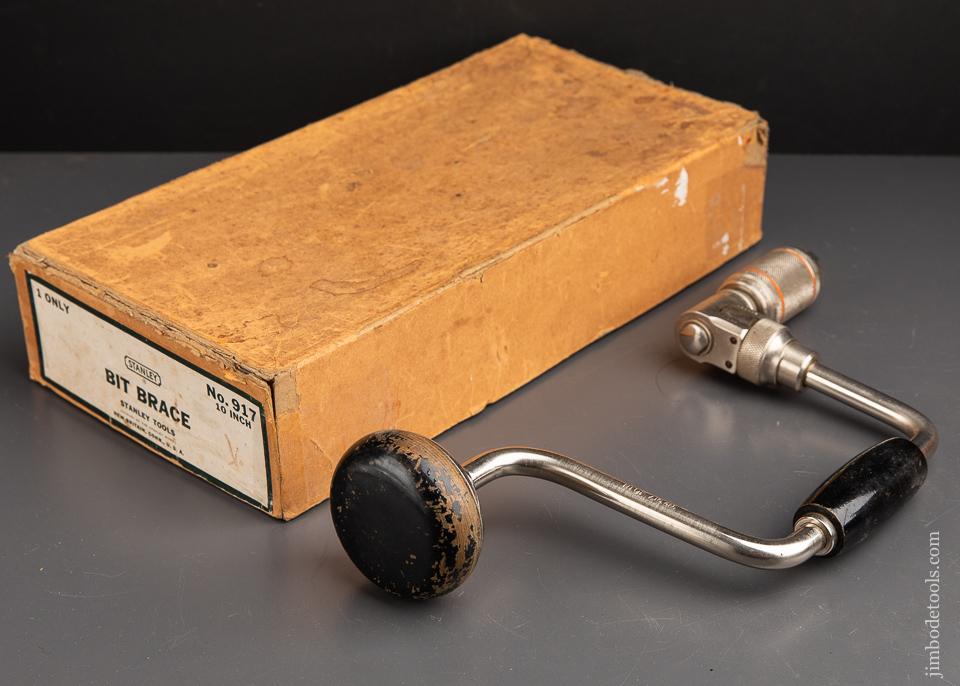 STANLEY No. 917-10 inch Bit Brace in Original Box - 92045