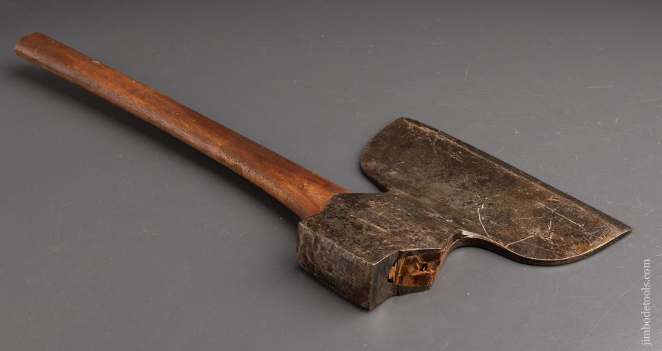 Early NEW OLD STOCK Offset Single Bevel Broad Axe by BEATTY & SON CHESTER PA - 92064