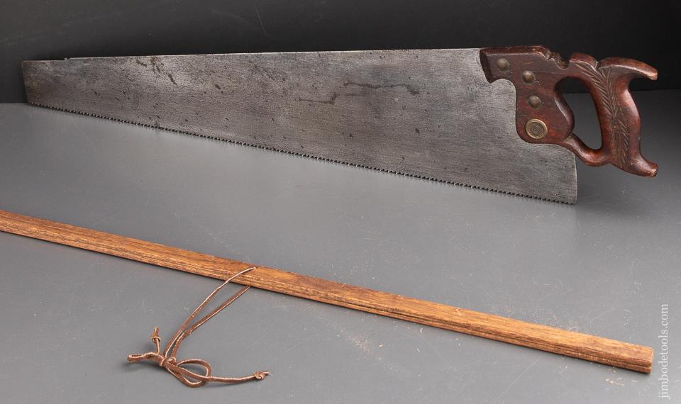 MONSTER 6 point 29 inch Crosscut DISSTON No. 16 Spring Steel  Hand Saw JUST SHARPENED - 92096
