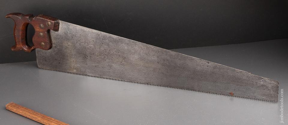 MONSTER 6 point 29 inch Crosscut DISSTON No. 16 Spring Steel  Hand Saw JUST SHARPENED - 92096