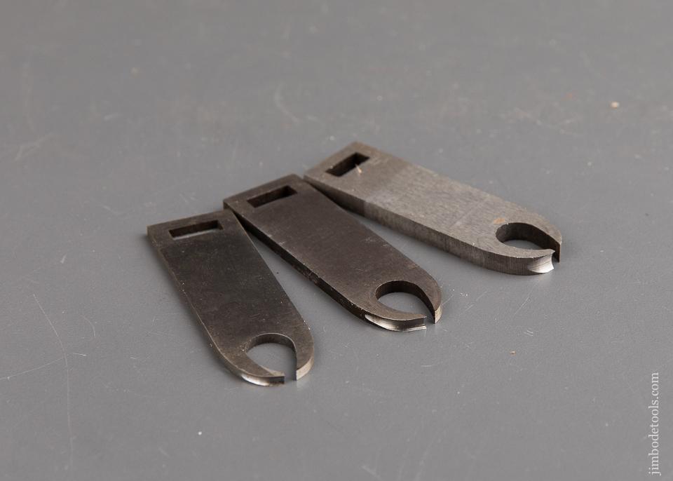 Set of Three Replacement Cutters for PRESTON Patent Adjustable Quirk or Grooving Router - 92098