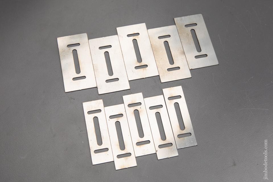 Ten Replacement Cutter Blanks for PRESTON o. 1393 Hand Reeder & Moulding Tool - 92119