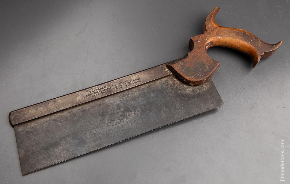 15 point 10 inch Crosscut CARTER & CO Back Saw with Early Split Screws - 92127