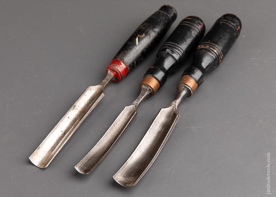 One inch, 3/4 inch, and 5/8 inch Gouges - 92138