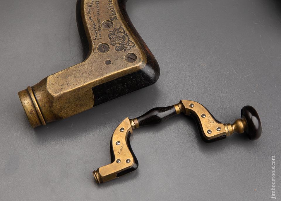 PAUL HAMLER Miniature Ebony & Brass ULTIMATUM Brace - 92146U