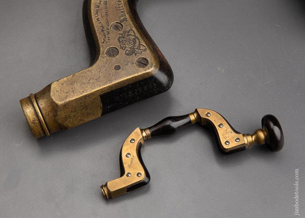 PAUL HAMLER Miniature Ebony & Brass ULTIMATUM Brace - 92146U