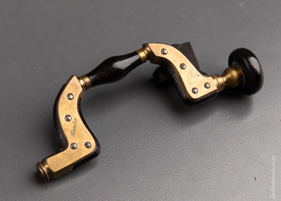 PAUL HAMLER Miniature Ebony & Brass ULTIMATUM Brace - 92146U